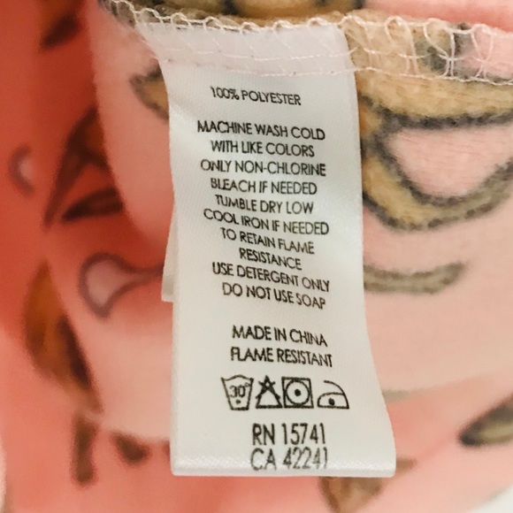 PJ Salvage Printed Flannel Pajama Set Pink L - Picture 10 of 16